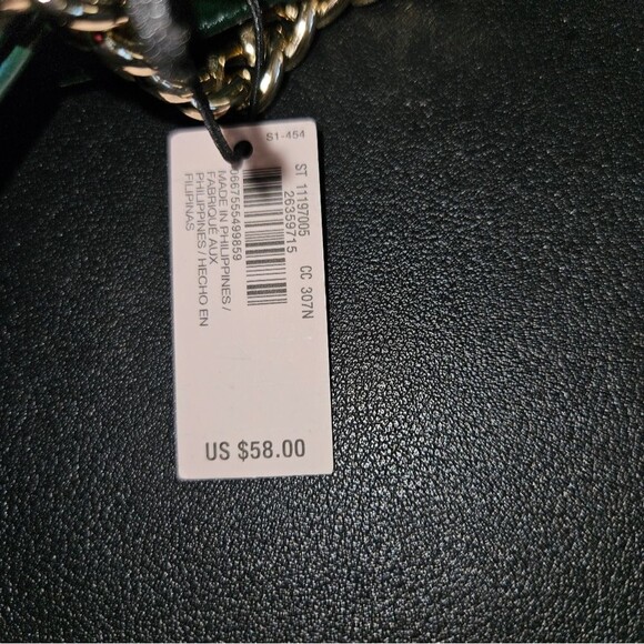 Victoria's Secret Green Croc Embossed Crossbody Bag & Wallet Set NEW - Picture 14 of 16